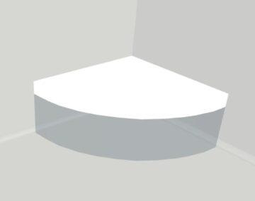 Polkrog - brez vhoda - 15cm podstavek