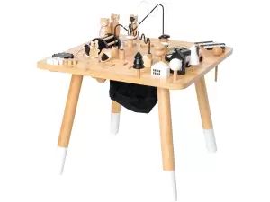 Lesena aktivna miza z labirintom