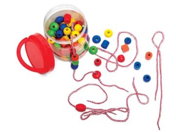 Lesene kroglice za nanizanje