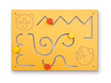 Taktilna tabla z ogledali Mačke