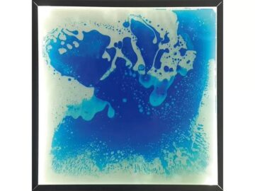 Modra osvetljena talna plošča